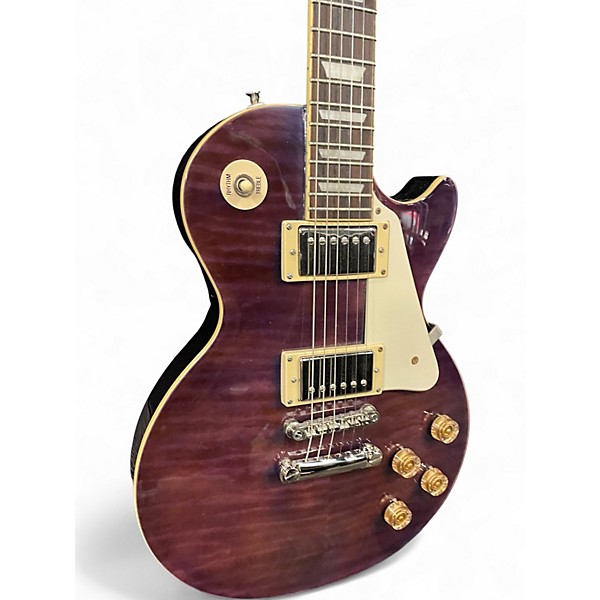 Used Epiphone les paul 1960 tribute plus Trans Purple Solid Body Electric Guitar