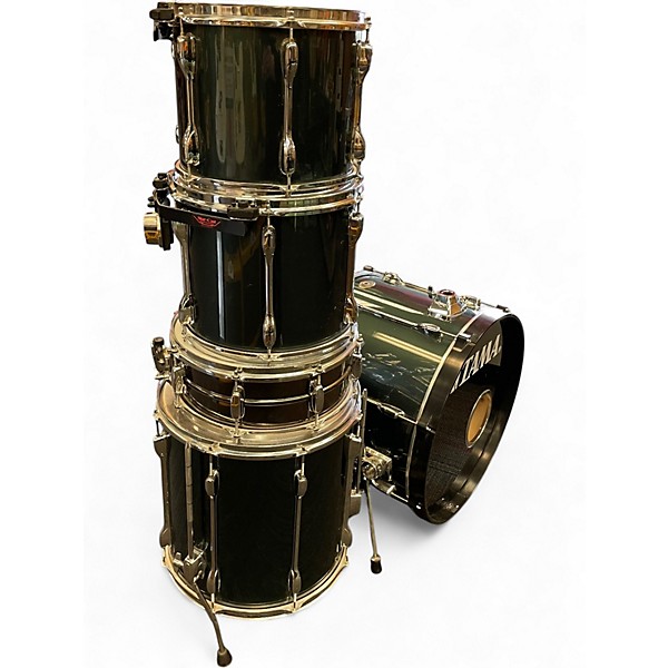 Used TAMA 5 Piece Rockstar Metallic Green Drum Kit