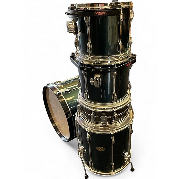 Used TAMA 5 Piece Rockstar Metallic Green Drum Kit