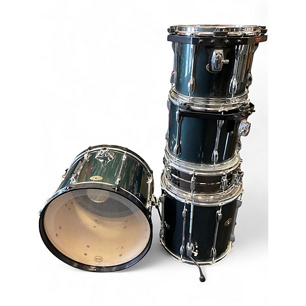 Used TAMA 5 Piece Rockstar Metallic Green Drum Kit