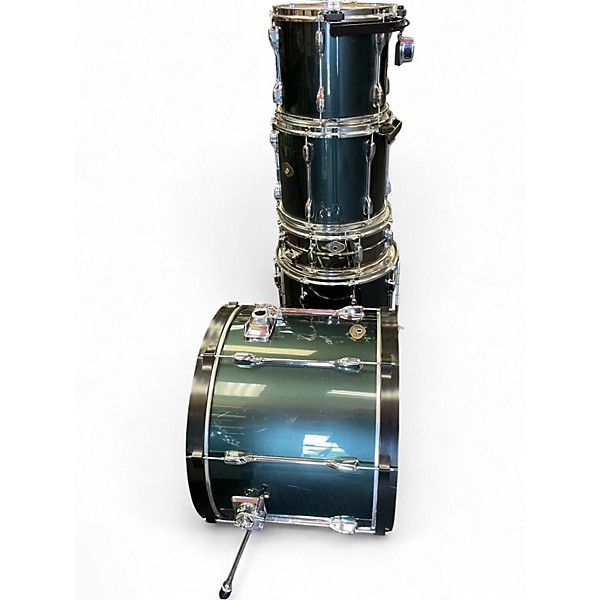 Used TAMA 5 Piece Rockstar Metallic Green Drum Kit