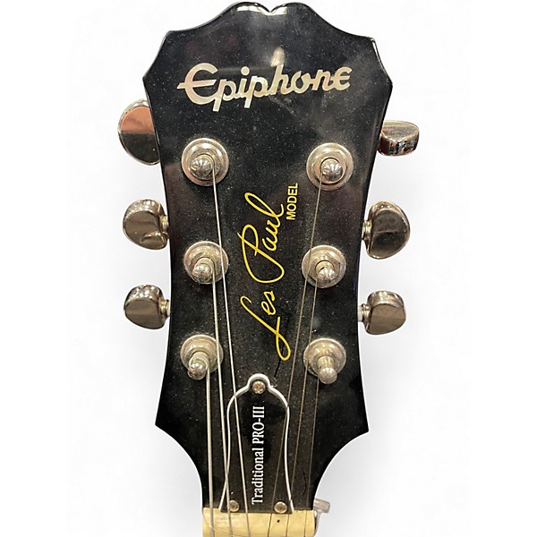 Used Epiphone Les Paul Traditional PRO III Gold Top Solid Body Electric Guitar