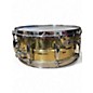 Used Pearl 14in Sensitone Snare Custom Brass Brass Drum