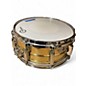 Used Pearl 14in Sensitone Snare Custom Brass Brass Drum