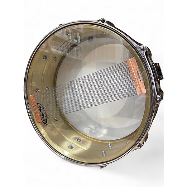 Used Pearl 14in Sensitone Snare Custom Brass Brass Drum