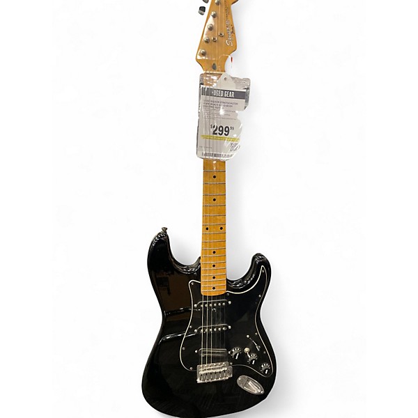 Used Squier Stratocaster II MIK BLACK Solid Body Electric Guitar