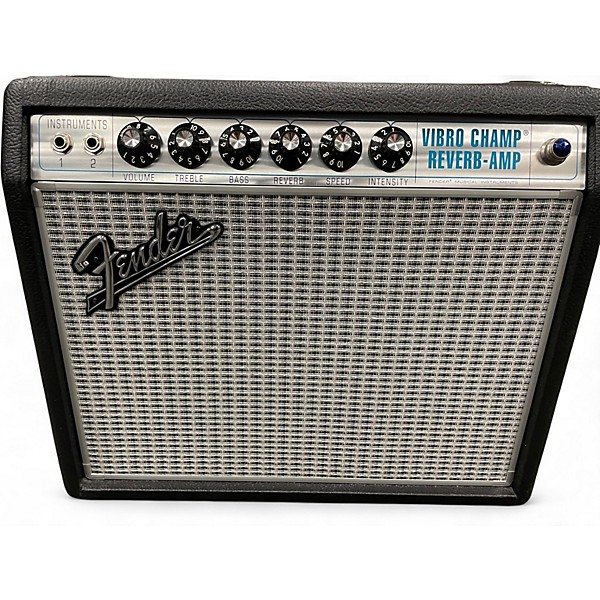 Used Fender 68' Vibro Champ Reverb Tube Guitar Combo Amp