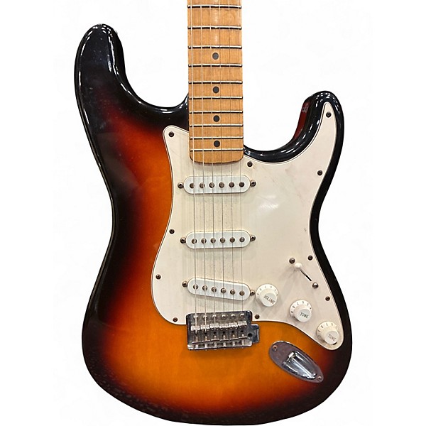 Used Fender Standard Stratocaster 3 Color Sunburst Solid Body Electric Guitar
