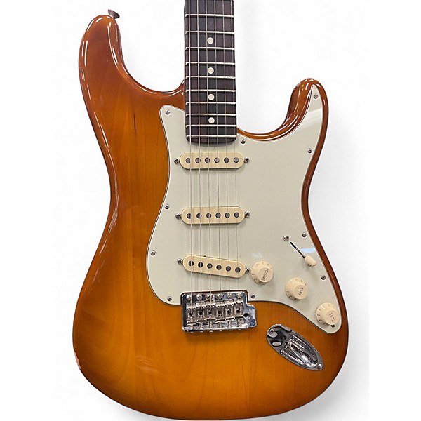 Used Fender American Performer Stratocaster SSS Honey Burst Solid Body Electric Guitar