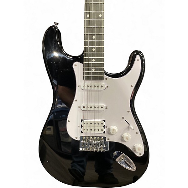 Used Sayha electric guitar Black Solid Body Electric Guitar