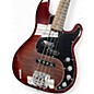 Used 2022 Fender American Ultra Precision Bass Plus Top Ebody Fingerboard Transparent Sunset Orange Electric Bass Guitar