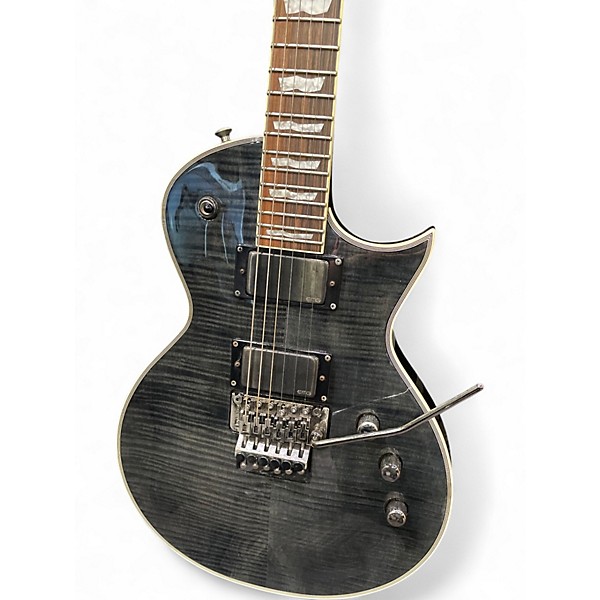 Used ESP LTD EC1001FR See Thru Black Solid Body Electric Guitar