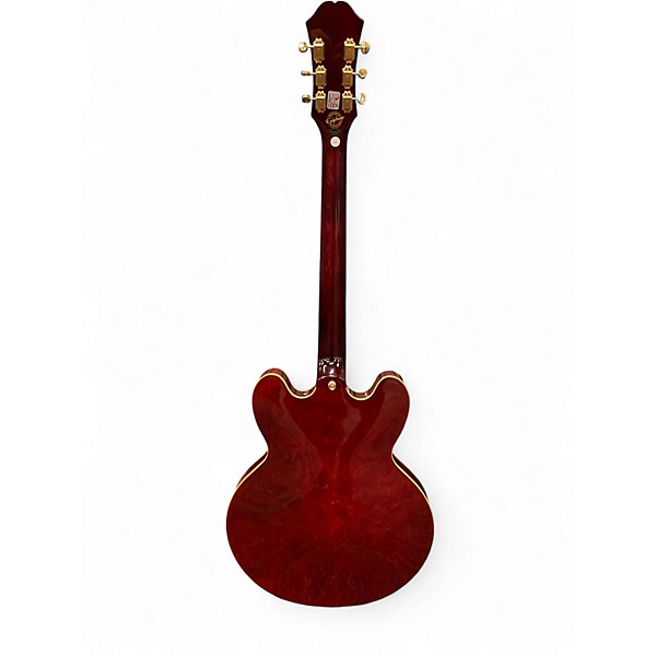 Used Epiphone Rivera P90 Wine Red Hollow Body Electric Guitar