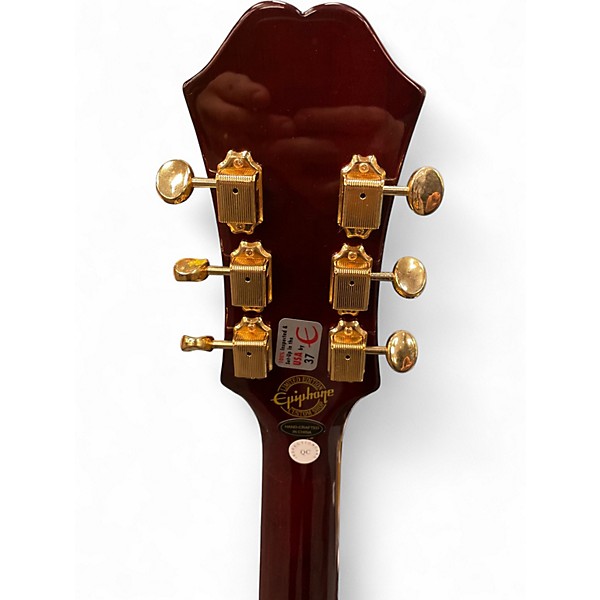 Used Epiphone Rivera P90 Wine Red Hollow Body Electric Guitar