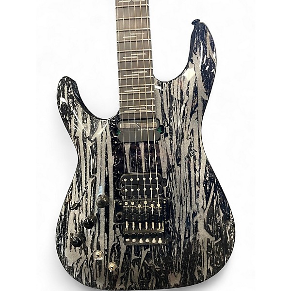 Used Schecter Guitar Research SILVER MT LEFT SILVER MT Solid Body Electric Guitar