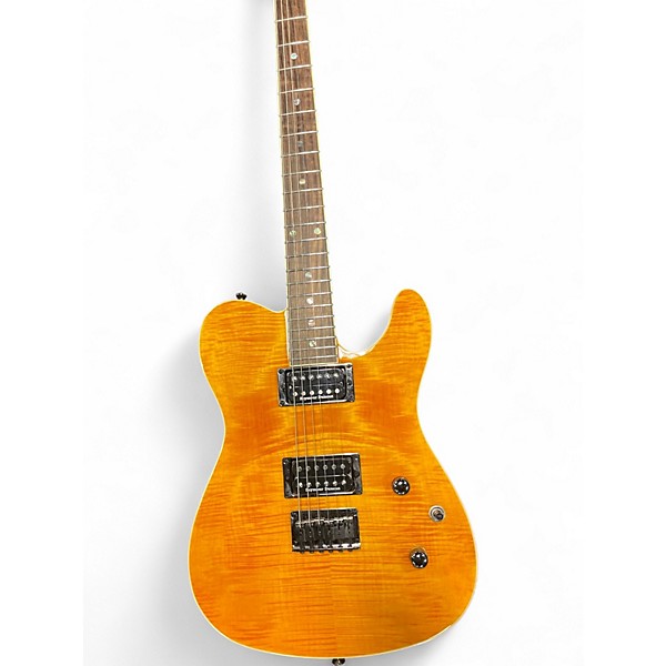 Used Fender Special Edition Custom Telecaster FMT HH Amber Solid Body Electric Guitar