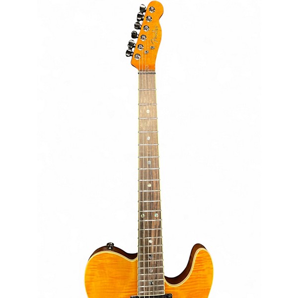 Used Fender Special Edition Custom Telecaster FMT HH Amber Solid Body Electric Guitar