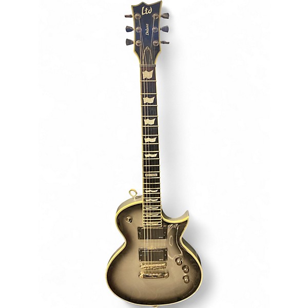 Used ESP LTD EC1000 Deluxe Silver Sunburst Solid Body Electric Guitar