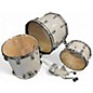 Used Ludwig 3 Piece Classic Maple WHITE MARINE PEARL Drum Kit
