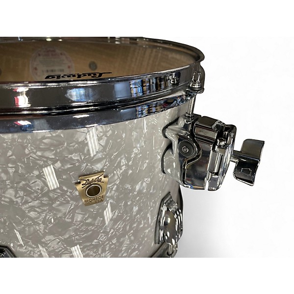 Used Ludwig 3 Piece Classic Maple WHITE MARINE PEARL Drum Kit
