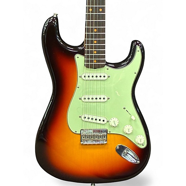 Used 2022 Fender Custom Shop 1959 Hard Tail Stratocaster  Chocolate 3 Color Sunburst Solid Body Electric Guitar