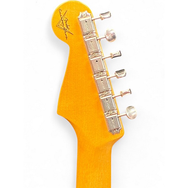 Used 2022 Fender Custom Shop 1959 Hard Tail Stratocaster  Chocolate 3 Color Sunburst Solid Body Electric Guitar