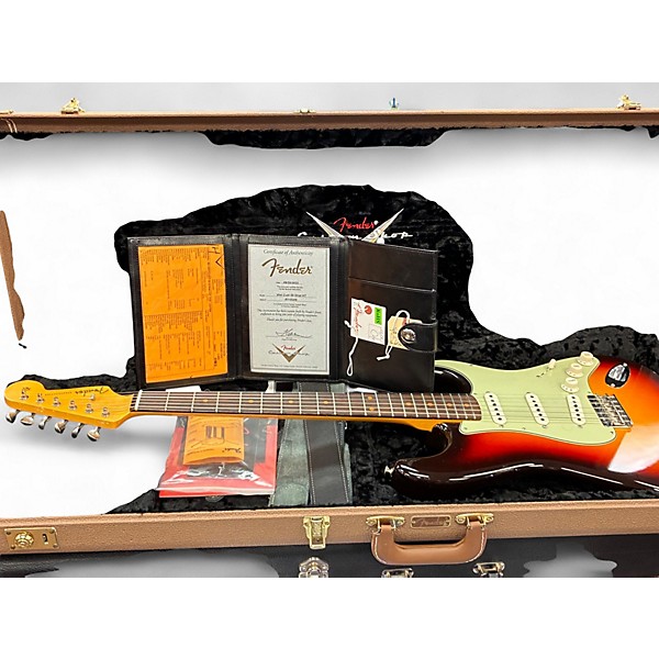 Used 2022 Fender Custom Shop 1959 Hard Tail Stratocaster  Chocolate 3 Color Sunburst Solid Body Electric Guitar