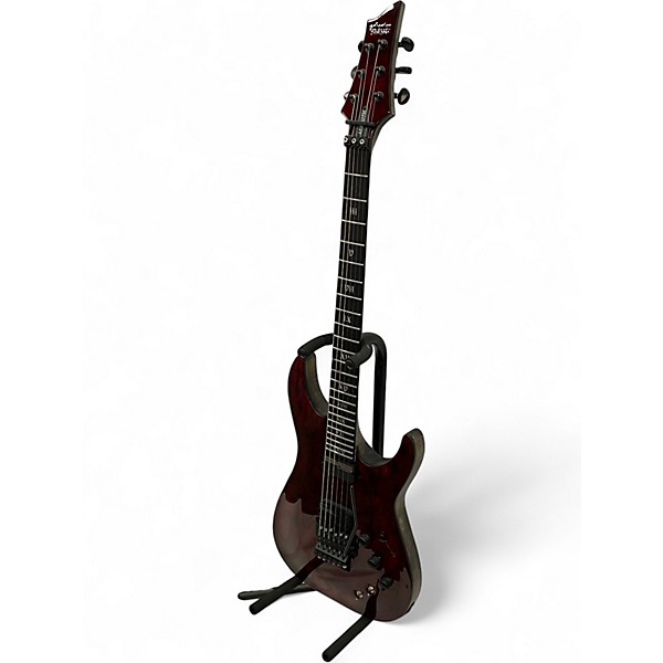 Used 2021 Schecter Guitar Research C1 Apocalypse C-1 FR-S  Red Reign Solid Body Electric Guitar