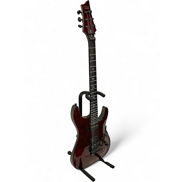 Used 2021 Schecter Guitar Research C1 Apocalypse C-1 FR-S  Red Reign Solid Body Electric Guitar