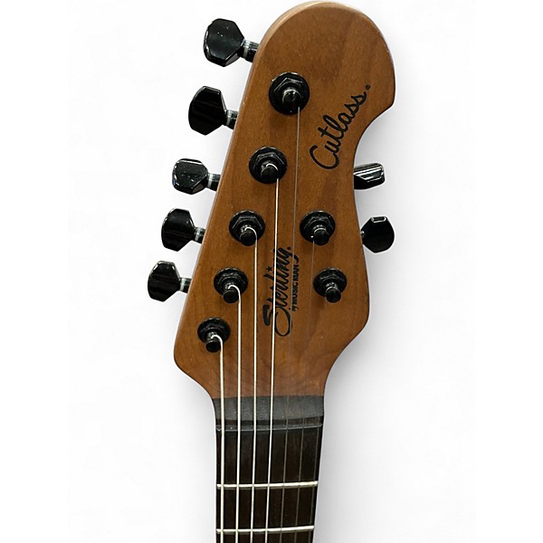 Used Sterling by Music Man Jason Richardson Cutlass 7-String Dark Scarlet Burst Satin Solid Body Electric Guitar