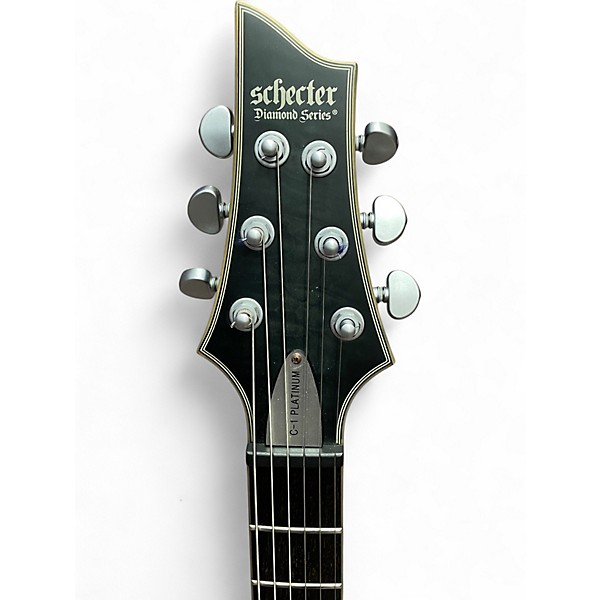 Used Schecter Guitar Research C1 Platinum Metallic Green Solid Body Electric Guitar