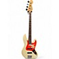 Used 2002 Fender Standard Jazz Bass Antique White Electric Bass Guitar thumbnail