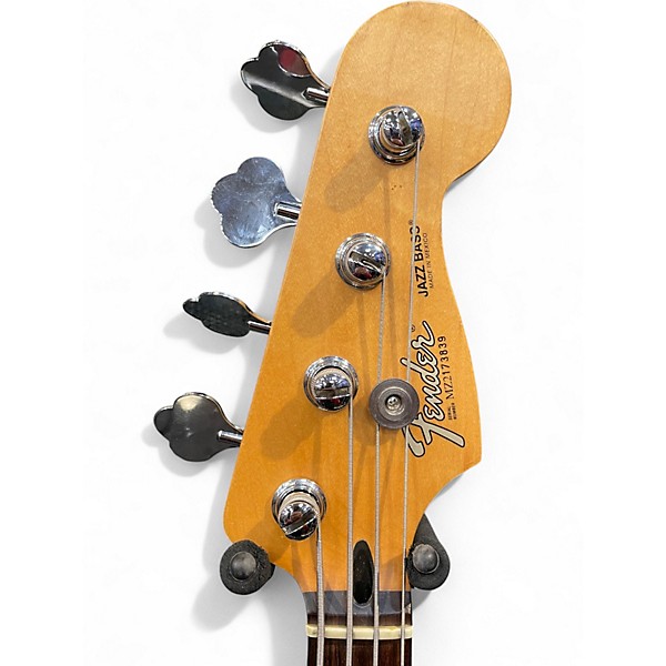 Used 2002 Fender Standard Jazz Bass Antique White Electric Bass Guitar