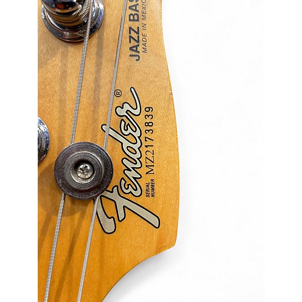 Used 2002 Fender Standard Jazz Bass Antique White Electric Bass Guitar