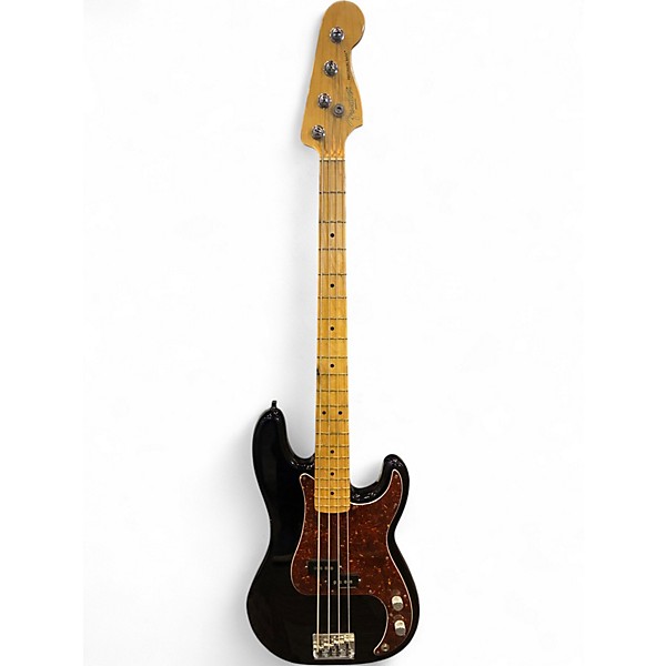 Used Fender American Standard Precision Bass Black Electric Bass Guitar