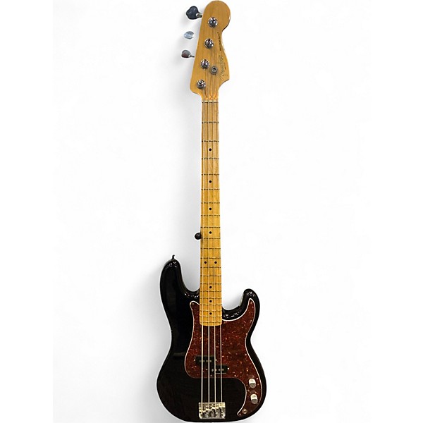 Used Fender American Standard Precision Bass Black Electric Bass Guitar