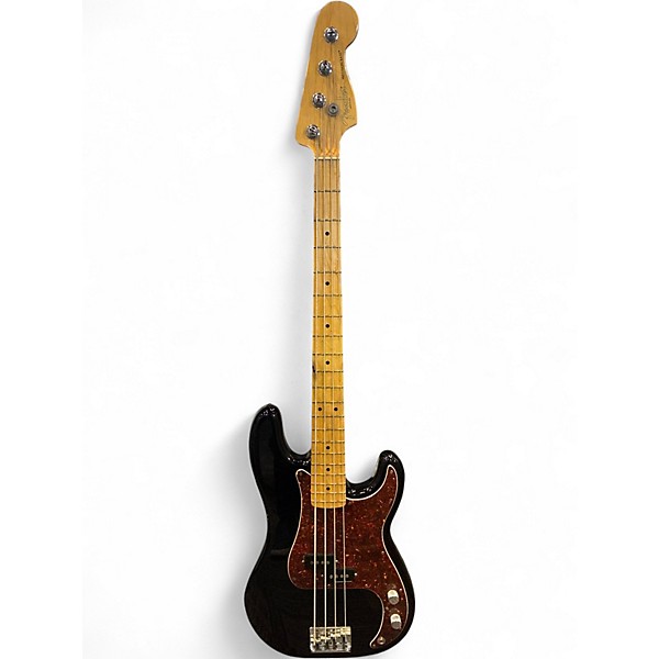 Used Fender American Standard Precision Bass Black Electric Bass Guitar