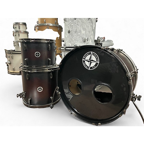 Used Bucks County 3 Piece PRIME SERIES Tobacco Sunburst Drum Kit