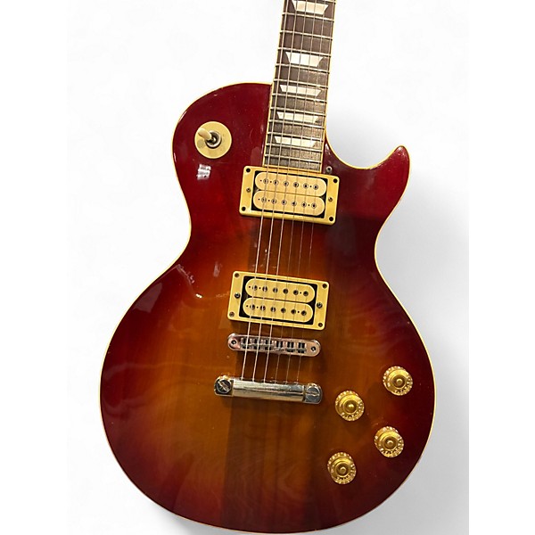 Used Memphis Les Paul Copy Red burst Solid Body Electric Guitar