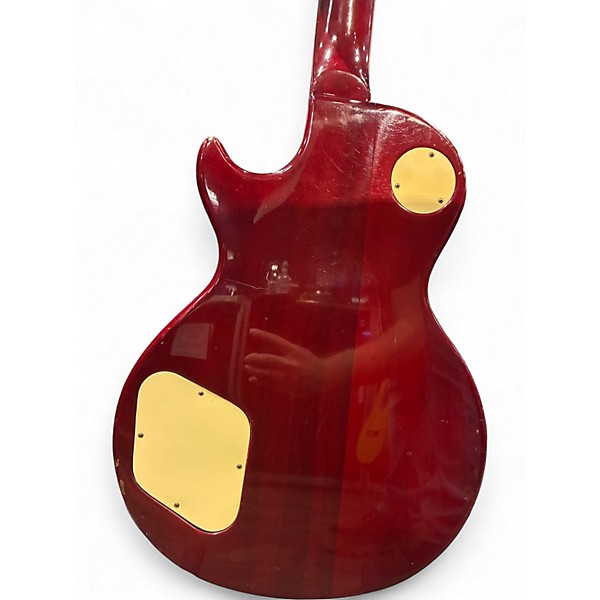 Used Memphis Les Paul Copy Red burst Solid Body Electric Guitar