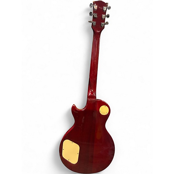 Used Memphis Les Paul Copy Red burst Solid Body Electric Guitar