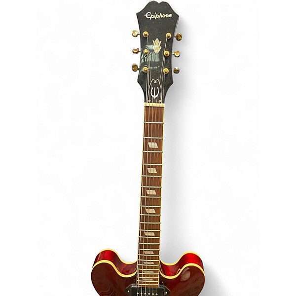 Used Epiphone Riviera P93 Wine Red Hollow Body Electric Guitar