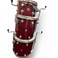 Used DW 4 Piece Collector's Series Jazz Red Sparkle Drum Kit