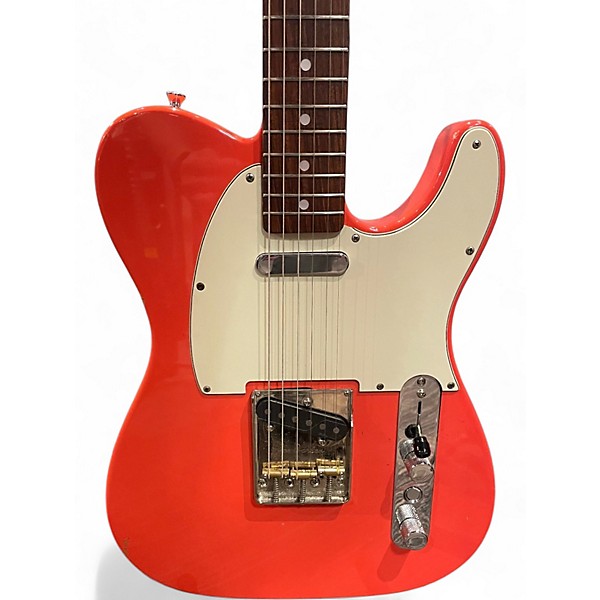 Used Fender Modified MIJ Esquire Telecaster Tahitian Coral Solid Body Electric Guitar