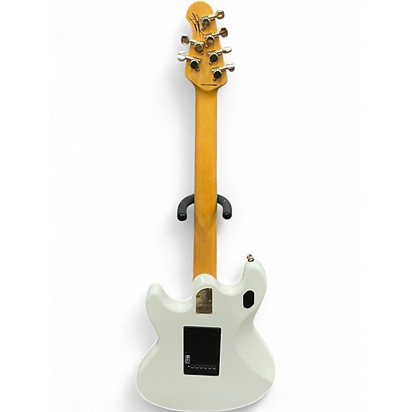 Used Sterling by Music Man Jared Dines White Solid Body Electric Guitar
