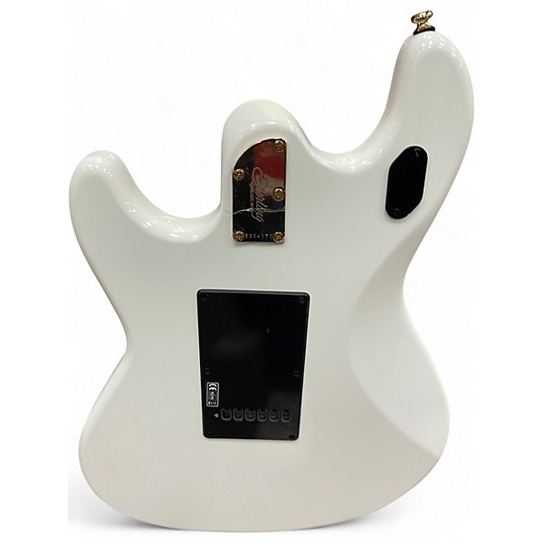 Used Sterling by Music Man Jared Dines White Solid Body Electric Guitar