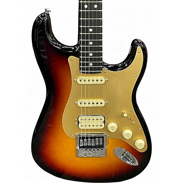 Used Fender American Ultra II Stratocaster HSS Sunburst Solid Body Electric Guitar