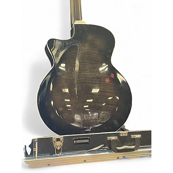 Used Guild F2512CE Trans Black Burst 12 String Acoustic Electric Guitar