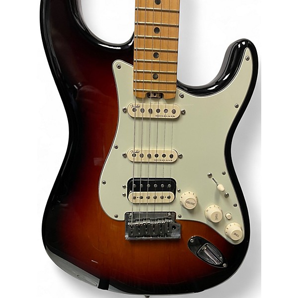 Used Fender American Elite Stratocaster HSS Shawbucker 3 Color Sunburst Solid Body Electric Guitar