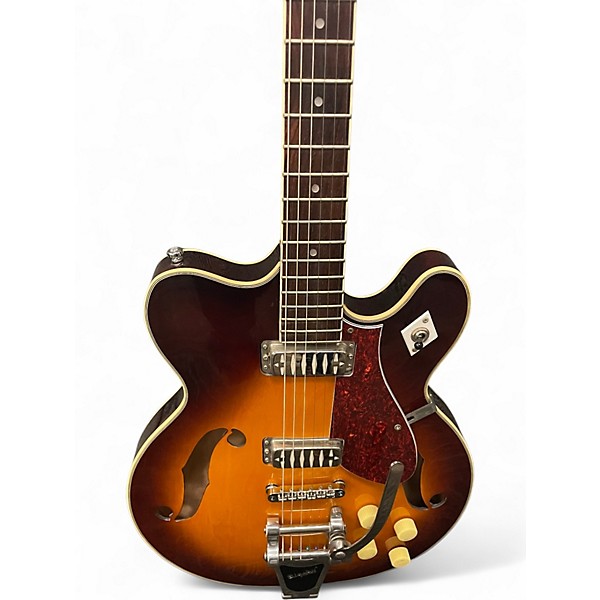 Used Airline H75 honeyburst Hollow Body Electric Guitar